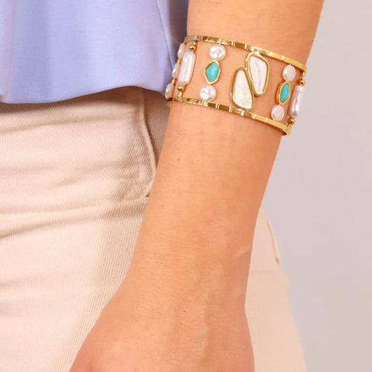 BRACCIALE ACQUA MARINA