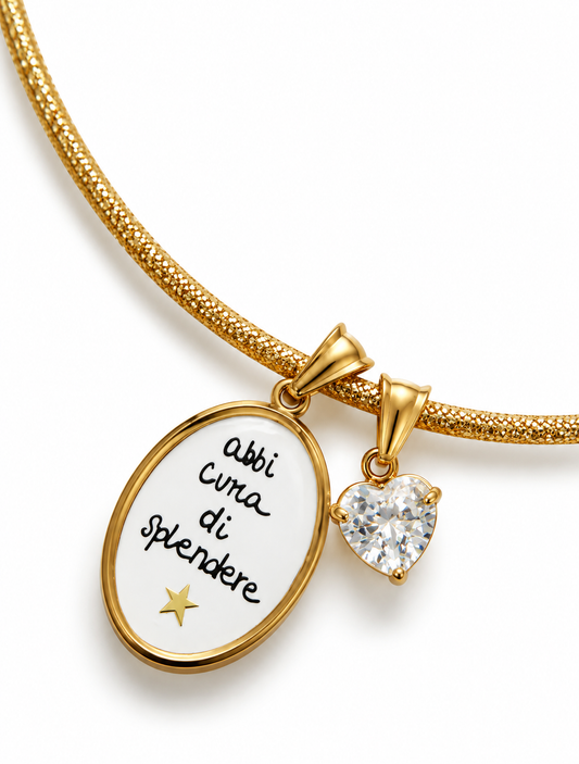 Collana “abbi cura di splendere”