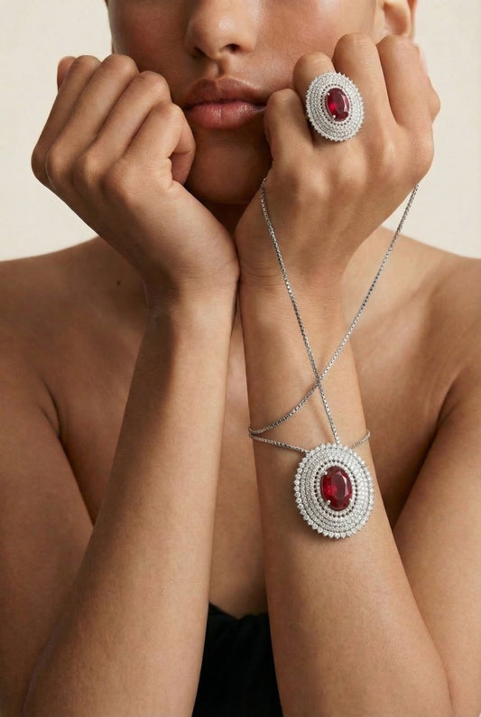 COLLANA CATHERINE ROSSO