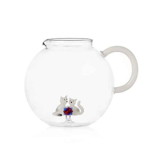 Ichendorf Tabby Cat Christmas Edition Brocca Gatti Bianchi Con Regalo