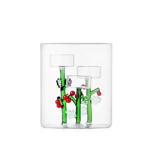 ICHENDORF Milano |Tealight 3 Portacandela agrifoglio Woodland Tales