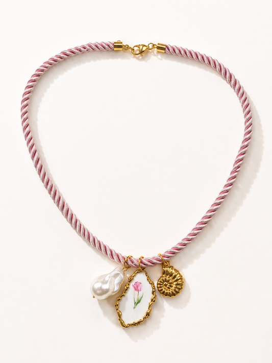 Collana Pink Flower