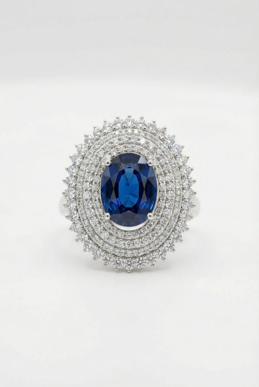 Anello Catherine Blu