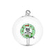 ICHENDORF Palla di Natale Tabby Cat Ghirlanda con Gatto Bianco in Vetro Borosilicato 12cm