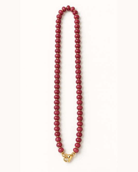 Collana Formentera burgundy