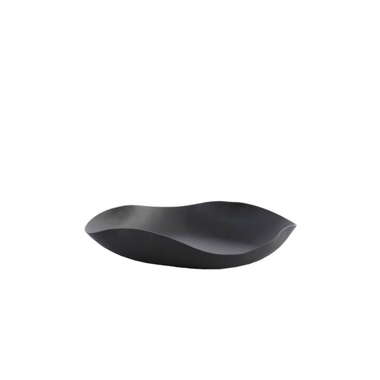 Piatto Decorativo Anzio Nero Opaco 33x32x6,5 cm