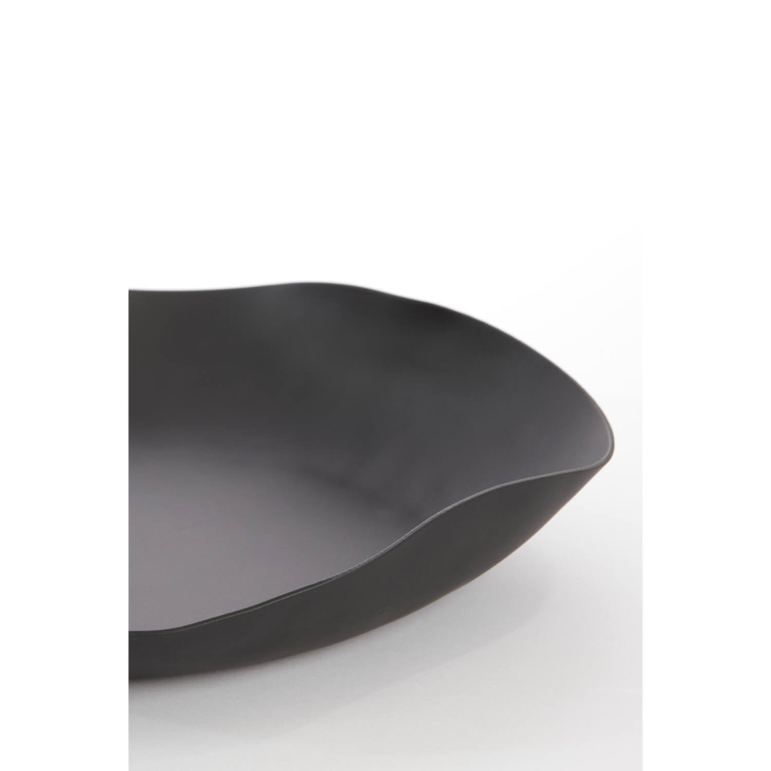 Piatto Decorativo Anzio Nero Opaco 33x32x6,5 cm