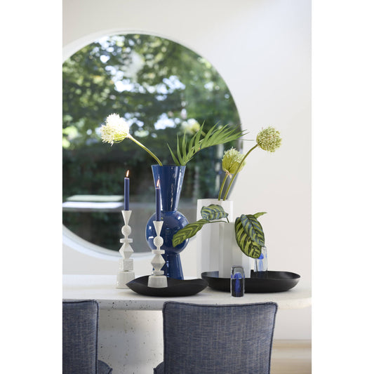 Piatto Decorativo Anzio Nero Opaco 33x32x6,5 cm