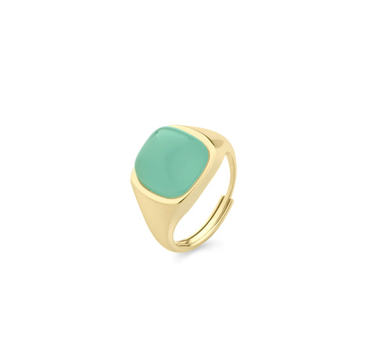 Anello Sogni con quarzo verde menta