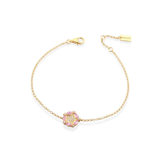 Laura P. Jewels - Bracciale toppa marquise rosa