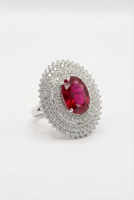 Anello Catherine Rosso