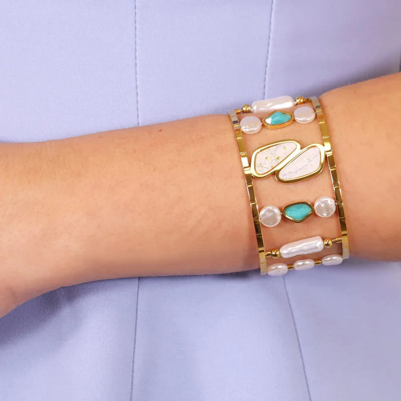 BRACCIALE ACQUA MARINA