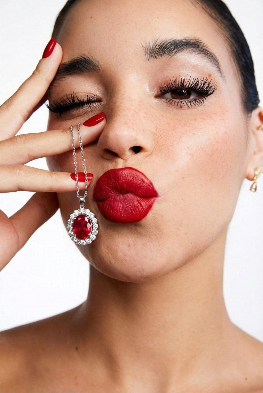 COLLANA DIANA ROSSO
