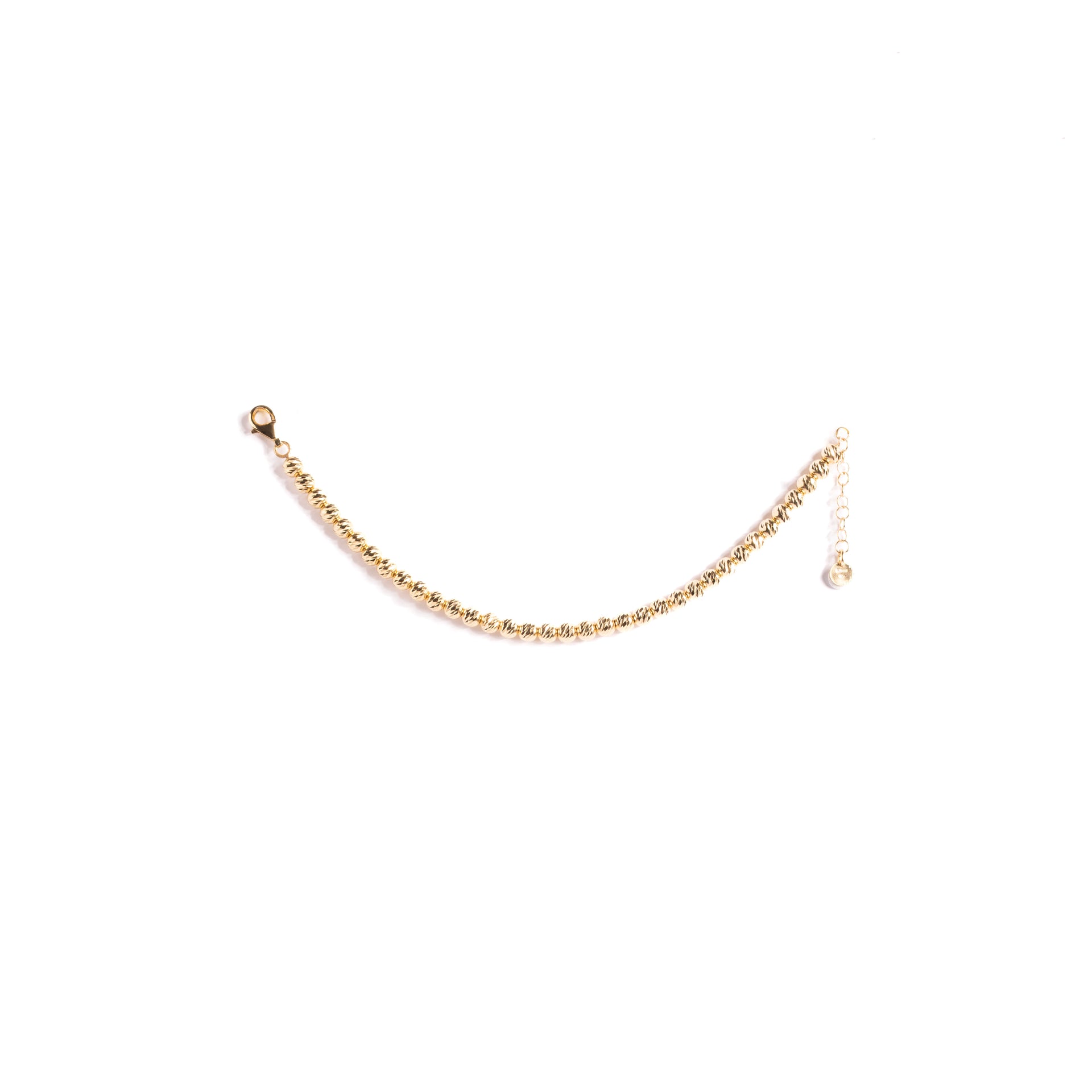 Bracciale Milleluci Argento 925 Placcato Oro 18kt con Sfere Grandi
