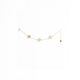 Bracciale Argento 925 Placcato Oro 18kt con Fiori Effetto Madreperla