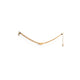 Bracciale Argento 925 Placcato Oro 18kt Satinato con Nodo