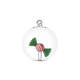 ICHENDORF - Palla di Natale Sweet & Candy Caramella Rossa e Verde in Vetro Borosilicato 8cm