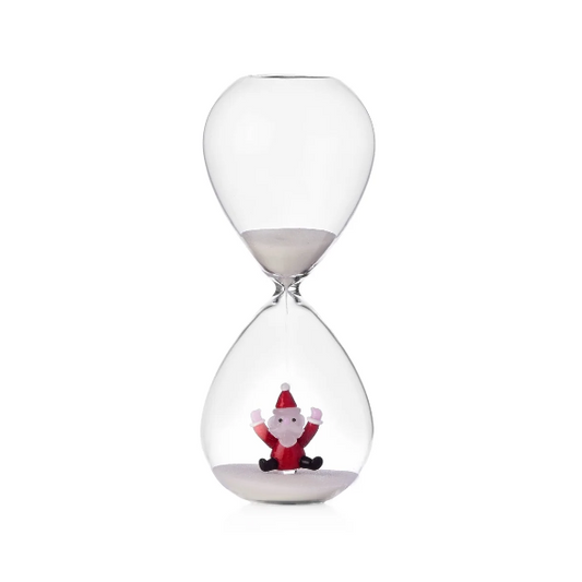 ICHENDORF Christmas Tales Clessidra Babbo che Salta 20cm Vetro Borosilicato