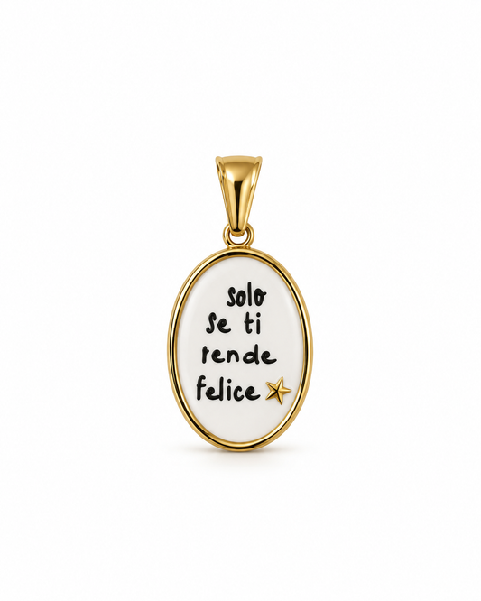 Charm “Sole se ti rende felice”