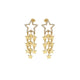 Laura P. Jewels - Orecchini cascata stelle zirconi bianchi