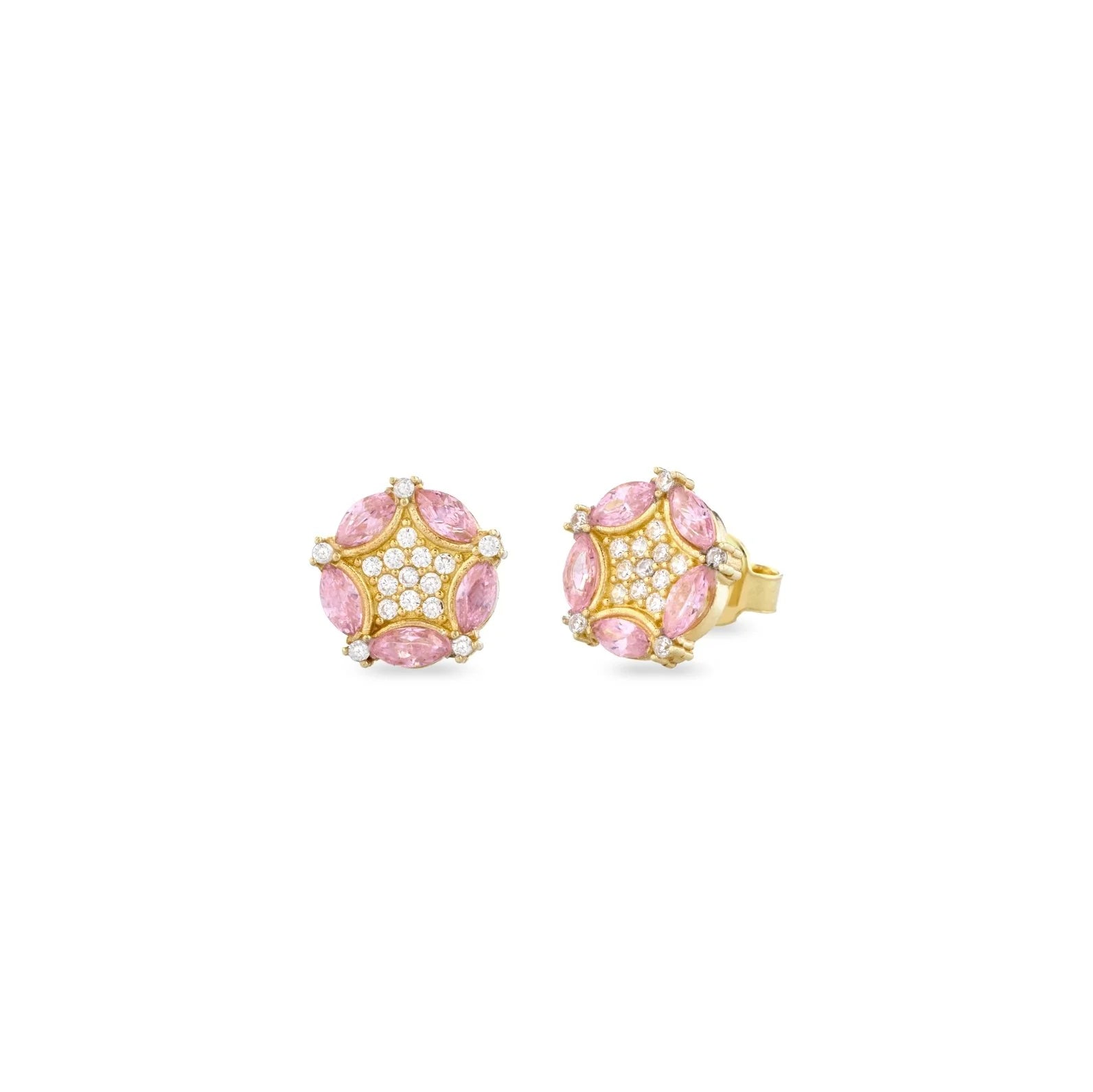 Laura P. Jewels - Orecchini toppa marquise rosa