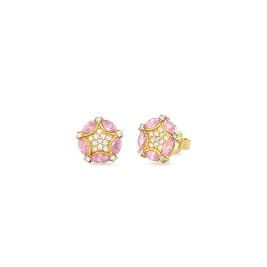 Laura P. Jewels - Orecchini toppa marquise rosa
