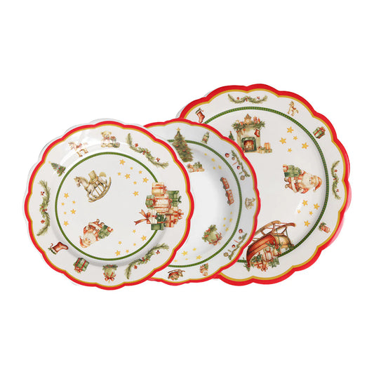 LOVE TIFFANY SERVIZIO TAVOLA NATALIZIO SET 18 PEZZI