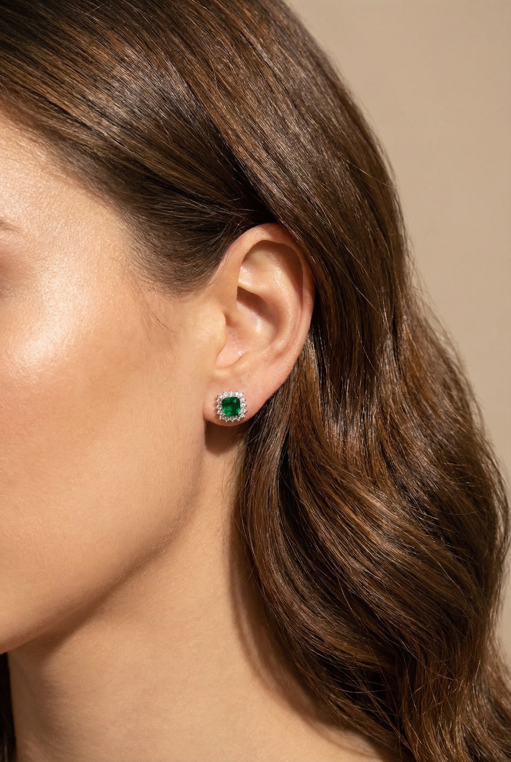 Orecchini Elizabeth Verde