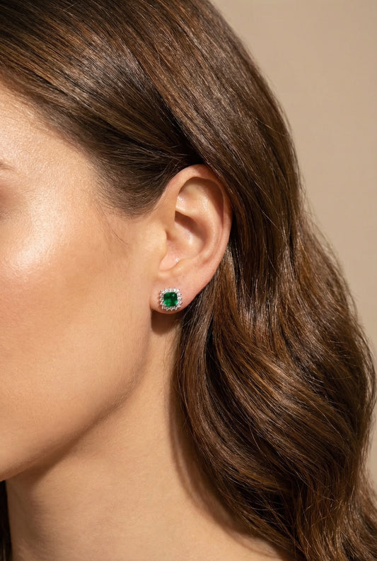 Orecchini Elizabeth Verde