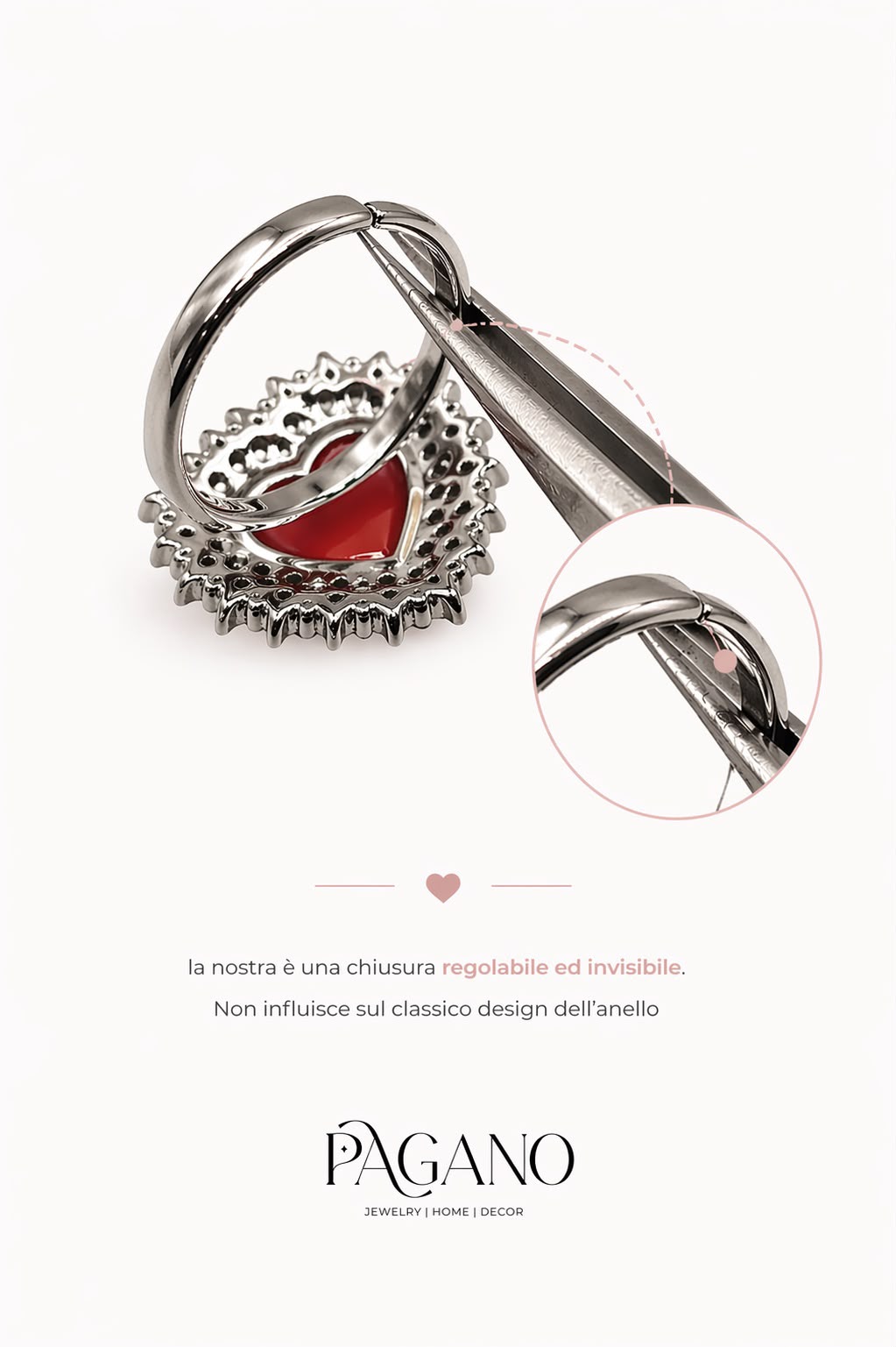 ANELLO AUGUSTA ROSSO