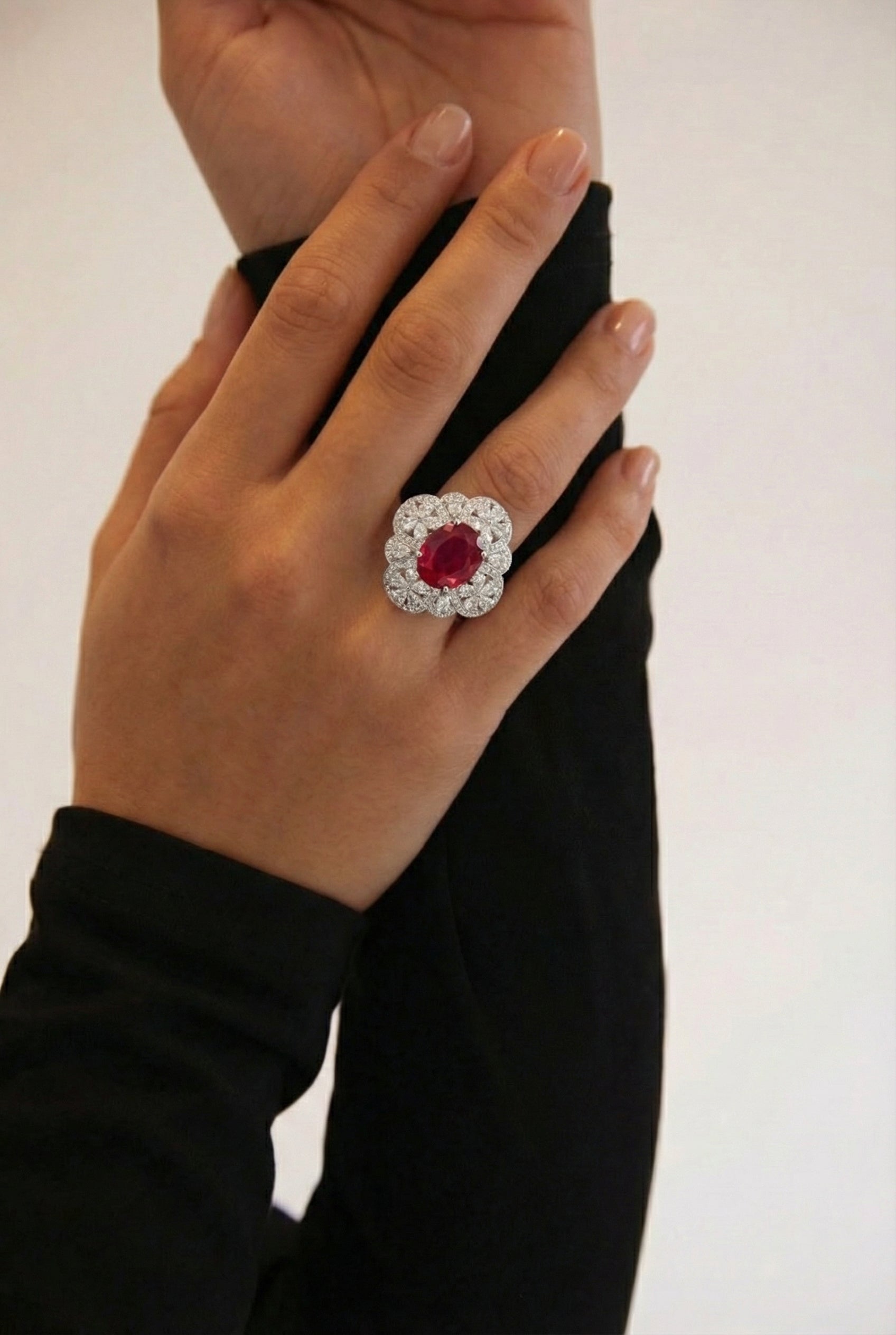 ANELLO ALEXANDRA ROSSO