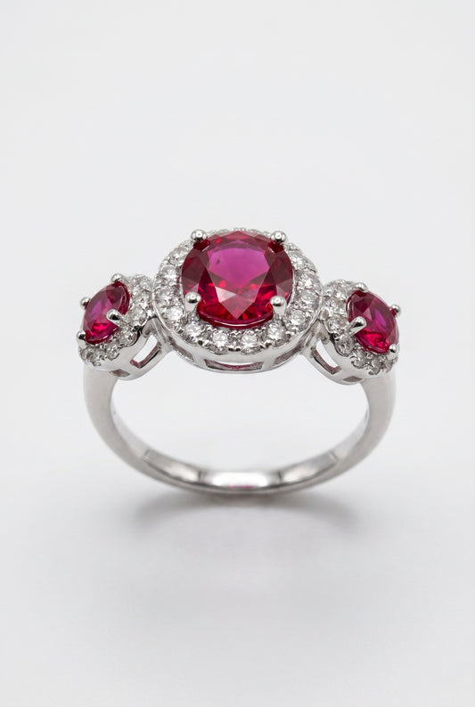 ANELLO AUGUSTA ROSSO