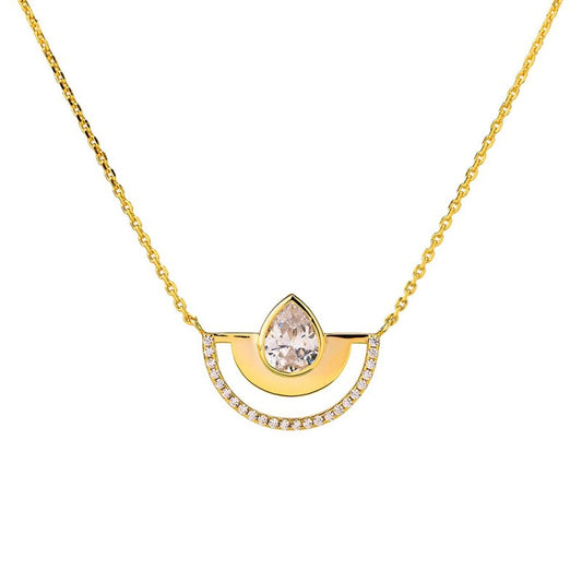 981 Jewels - Collana Colorful Half Round Shine