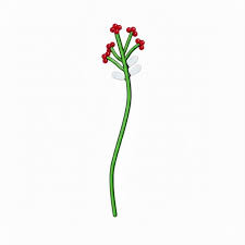Ichendorf Milano  Decoro Fiore in vetro Natale bacche rosse