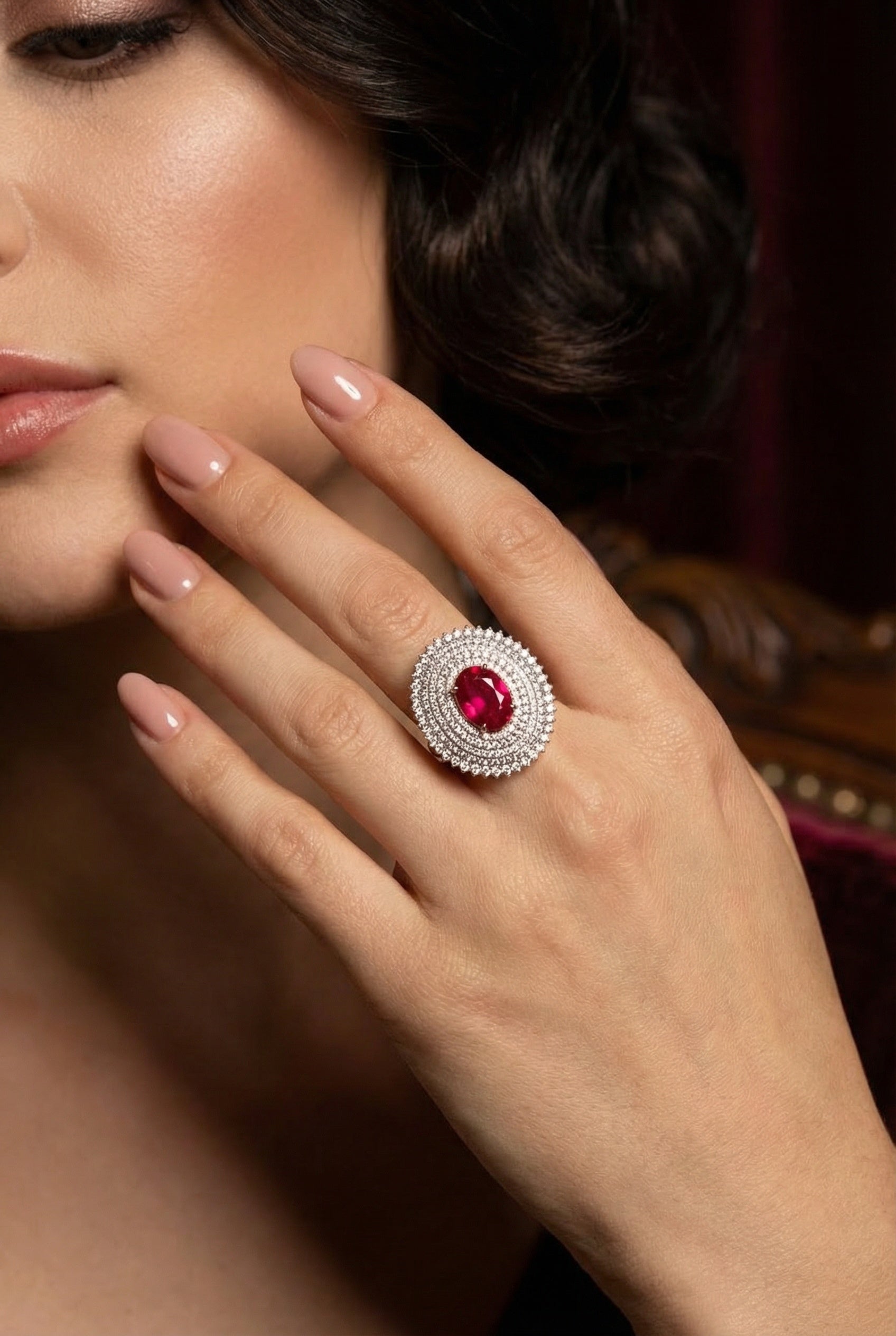 Anello Catherine Rosso