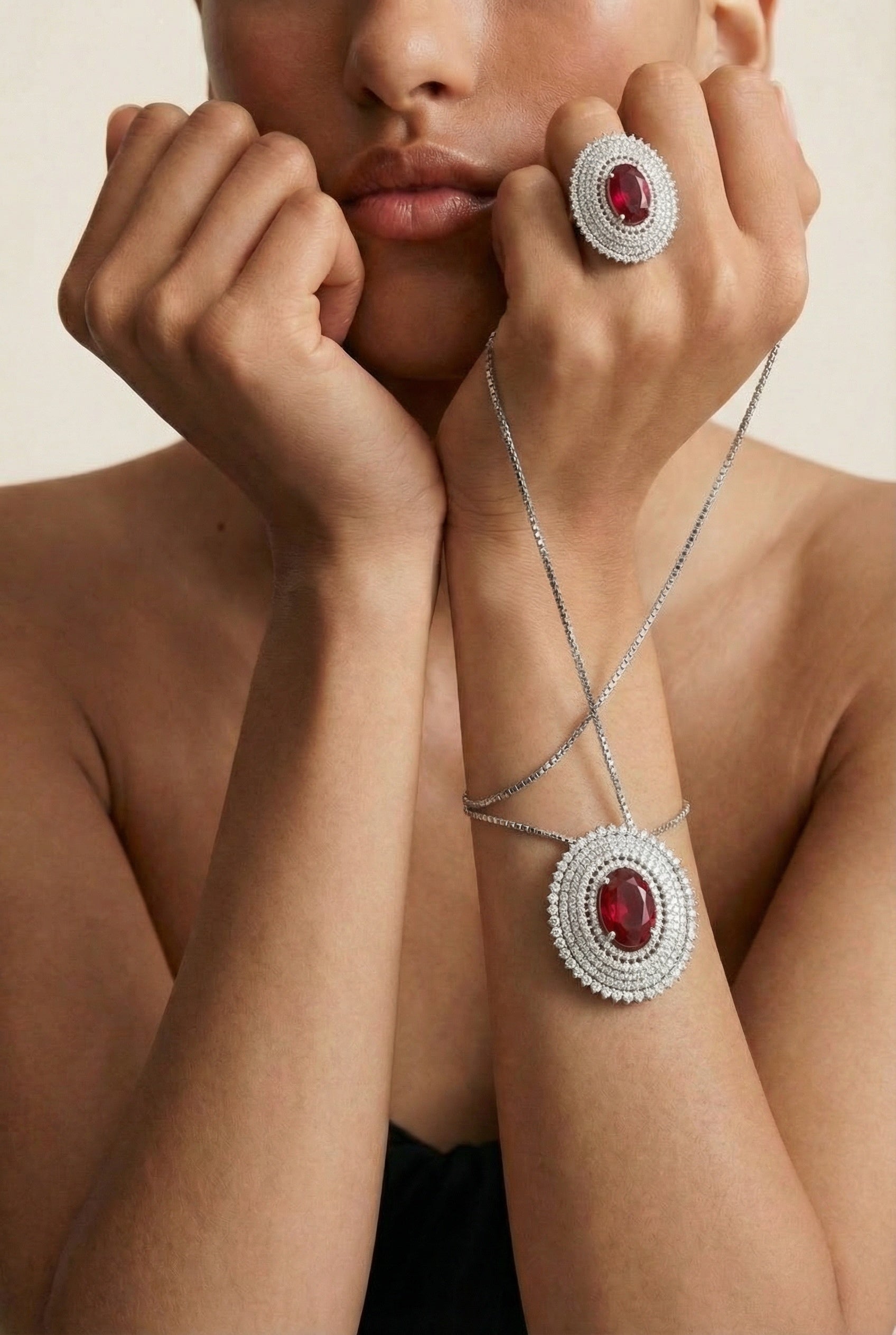 COLLANA CATHERINE ROSSO