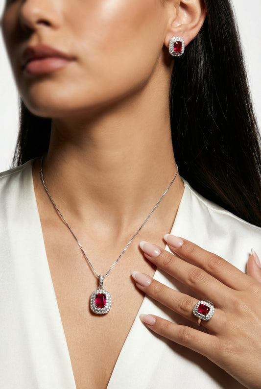 PARURE LAVINIA ROSSO