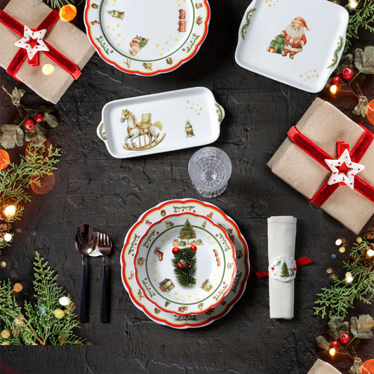 LOVE TIFFANY SERVIZIO TAVOLA NATALIZIO SET 18 PEZZI